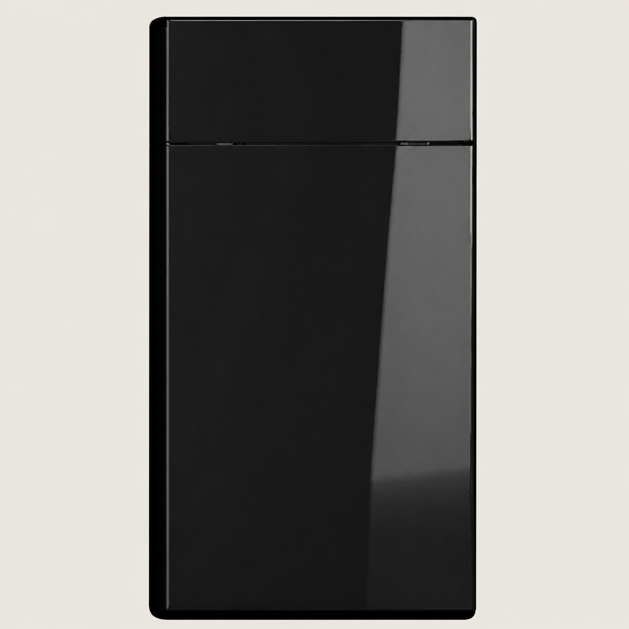 Luxe Black cabinet door by Deluxe Wood Cabinetry