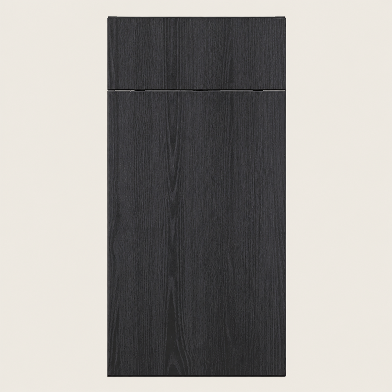 Carbon Frozen Wood cabinet door by Deluxe Wood Cabinetry