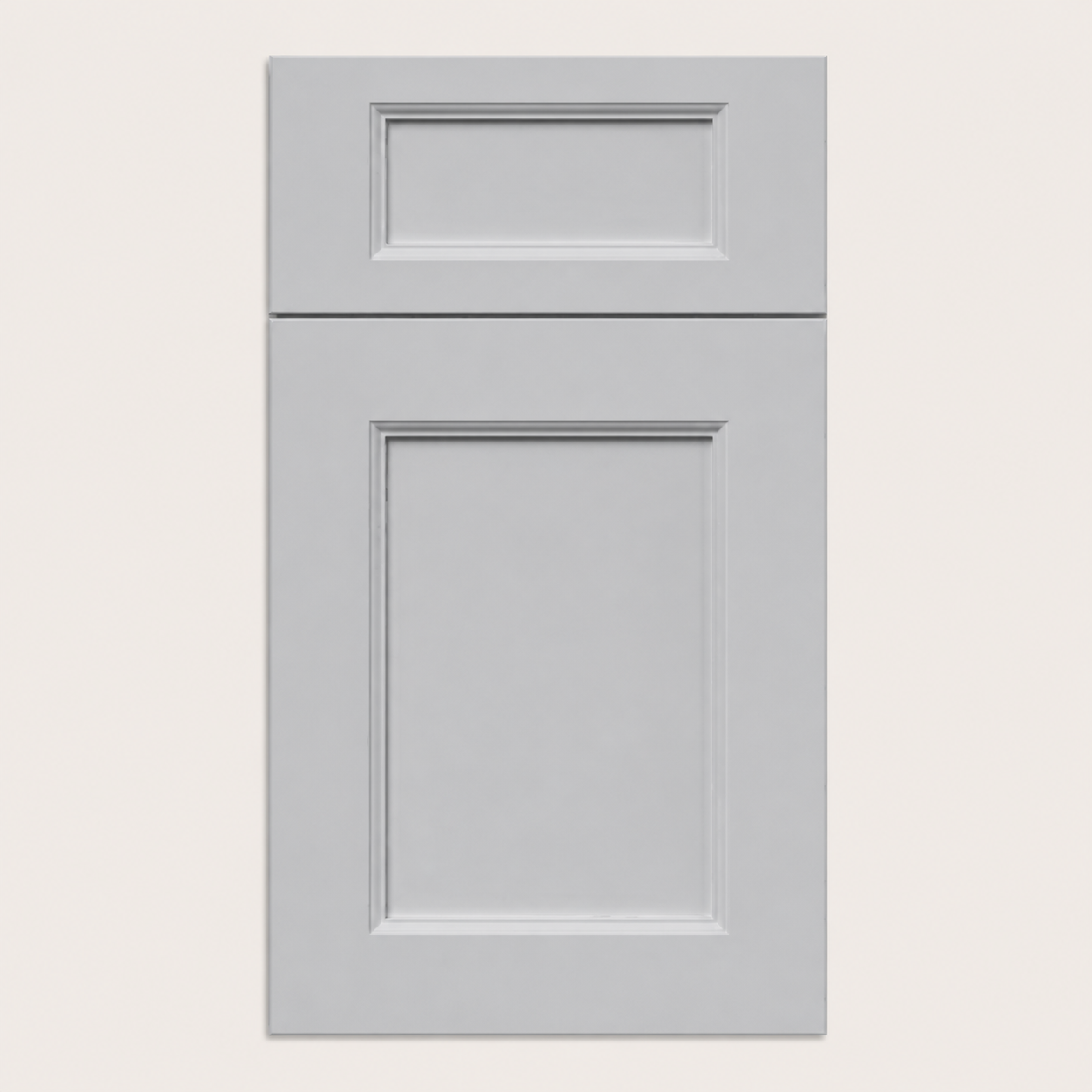 Liberty Beveled Light Grey cabinet door by Deluxe Wood Cabinetry