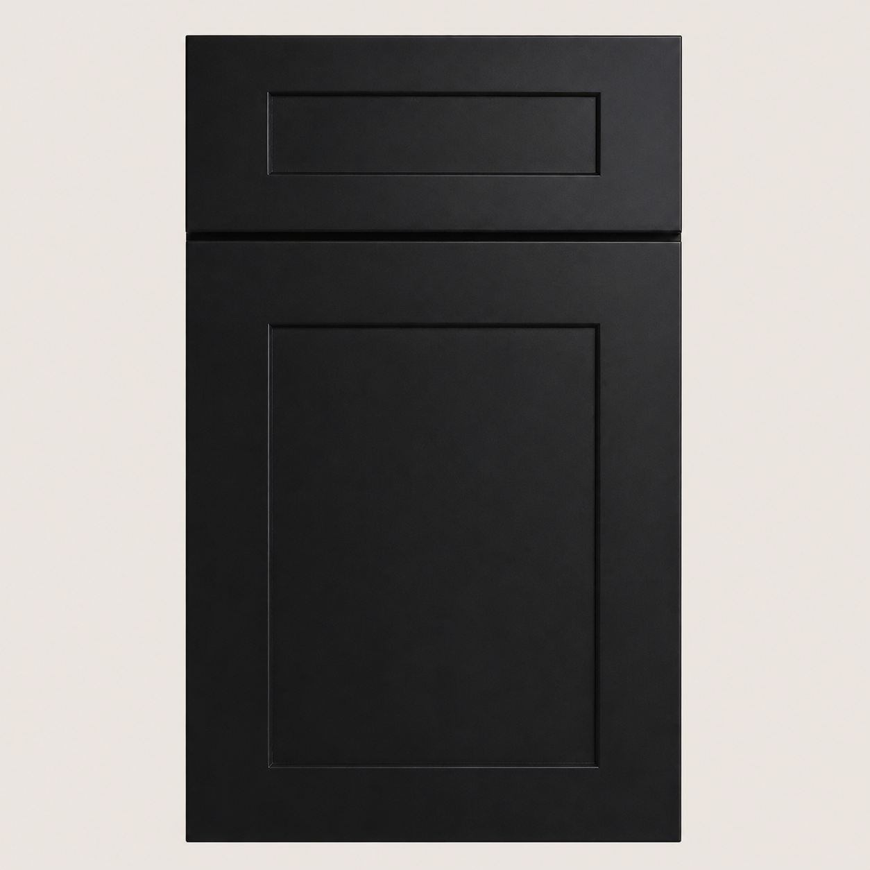 Liberty Shaker Black cabinet door by Deluxe Wood Cabinetry