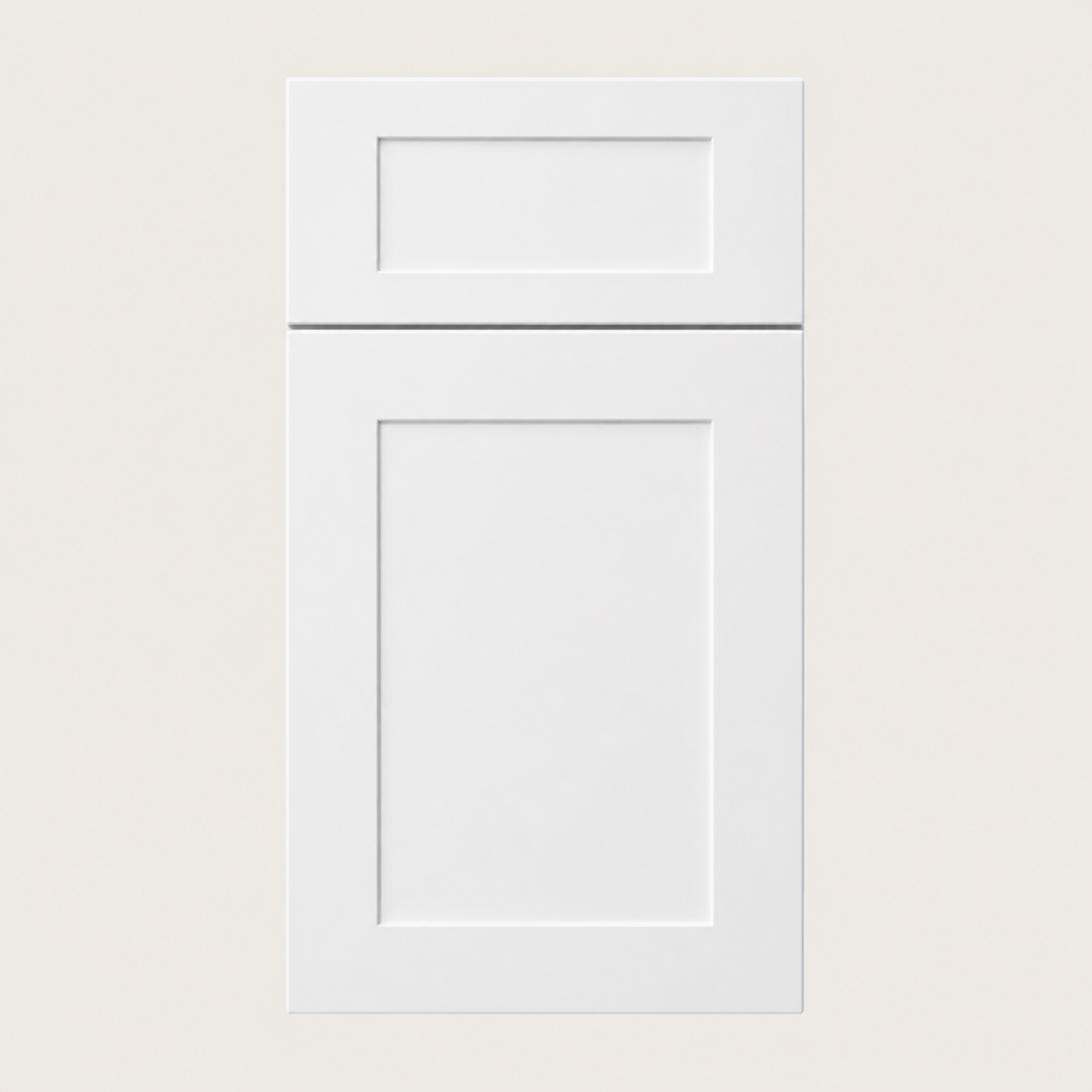 Liberty Shaker White cabinet door by Deluxe Wood Cabinetry