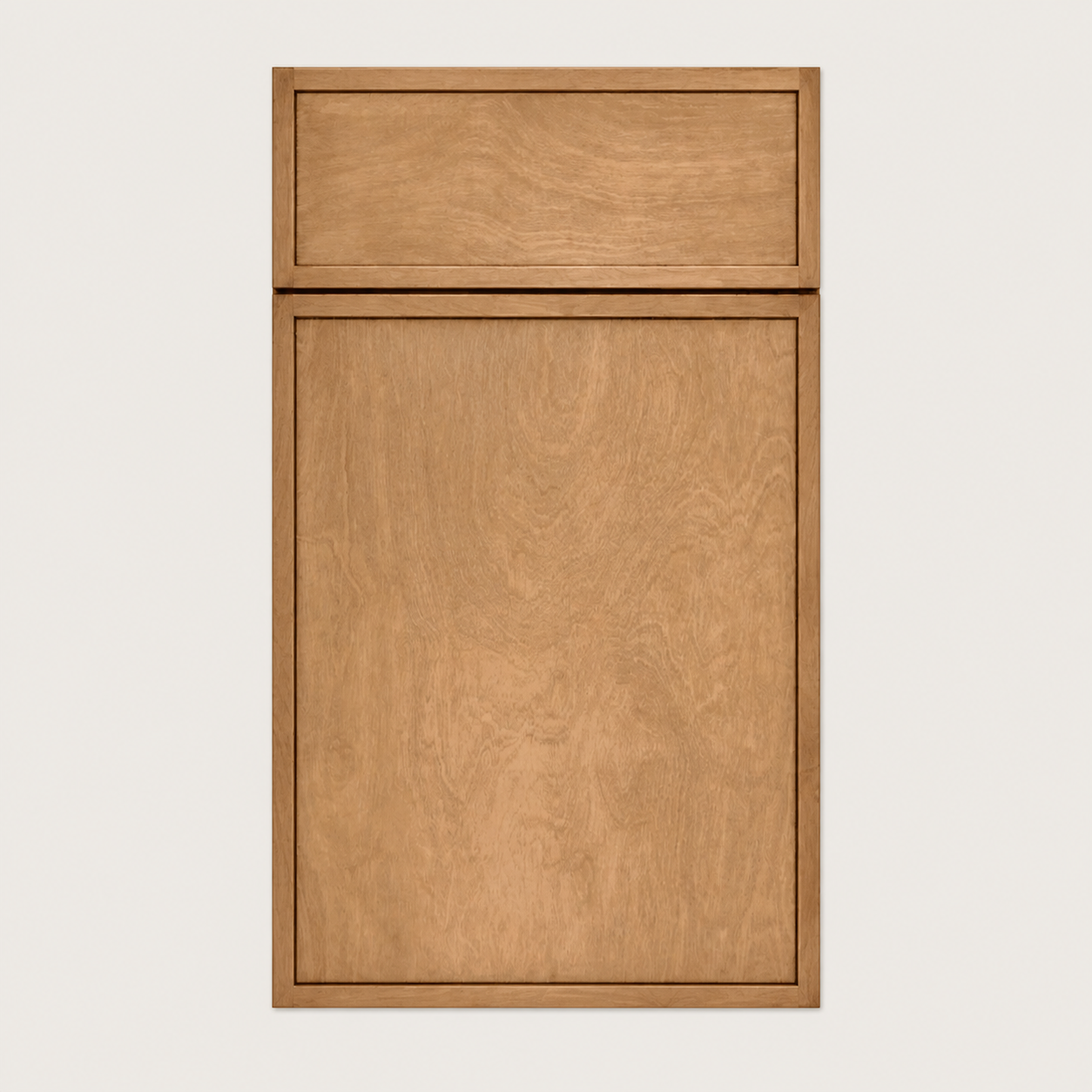 Legacy Slim Shaker Karamel cabinet door by Deluxe Wood Cabinetry