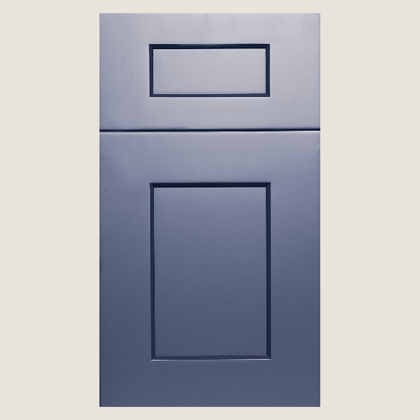 Navy Shaker cabinet door by Finewood Cabinetry